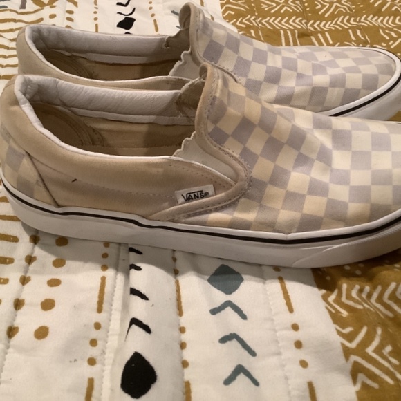 Purple Checkered Vans Slip- On - Picture 3 of 6